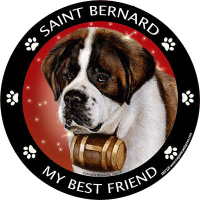 Saint Bernard my best friend - Magnet
