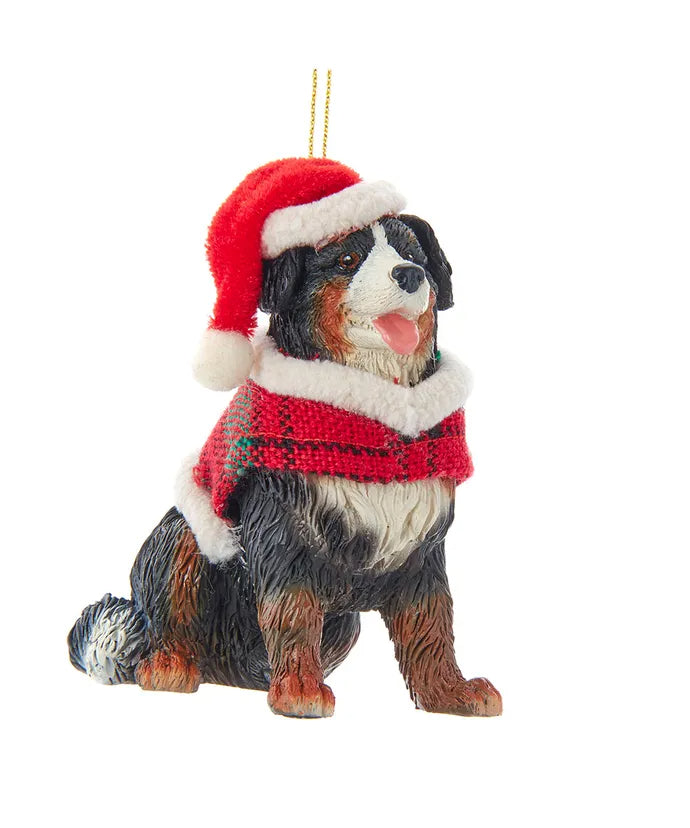 3.5" Resin Bernese Mountain Dog with coat
