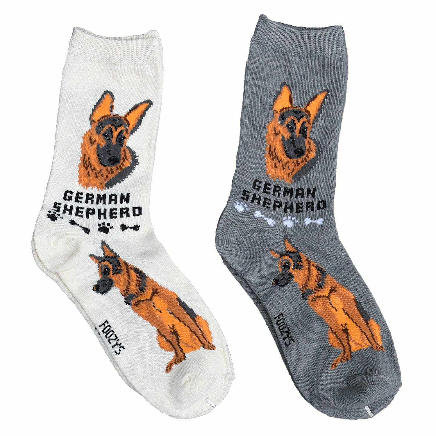 "Foozys German Shepherd Socks" - one size fits most