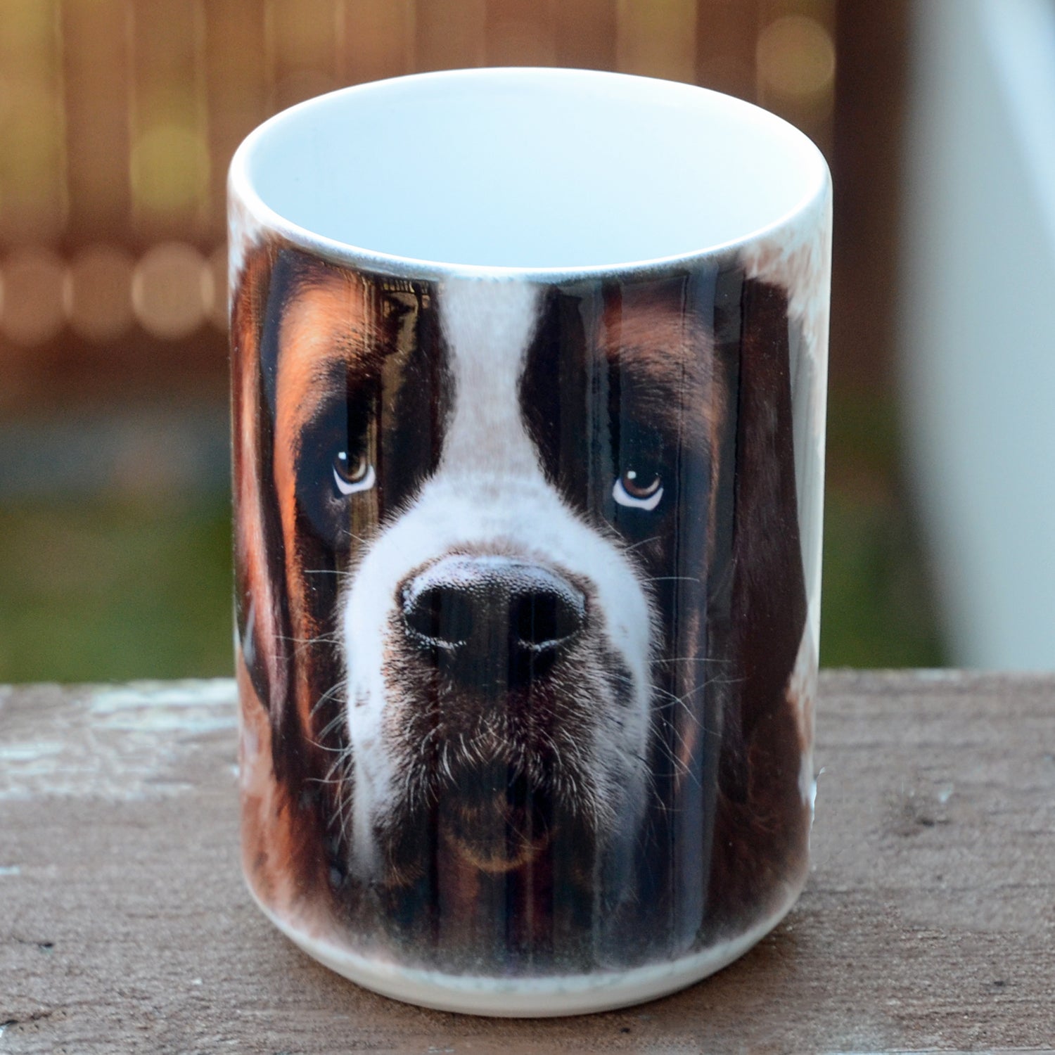 "Saint Bernard Face Ceramic Mug"