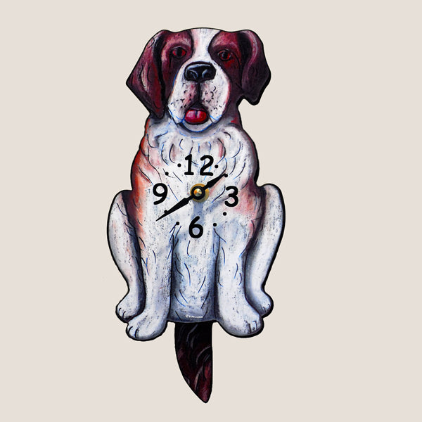 Saint Bernard Motion Clock
