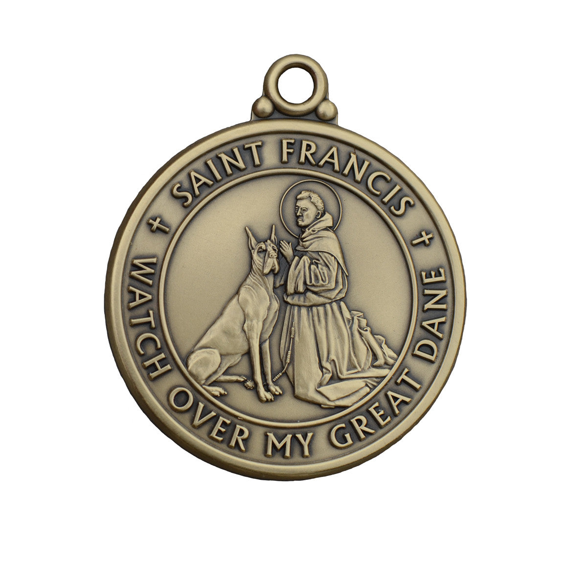 St francis dog tag top