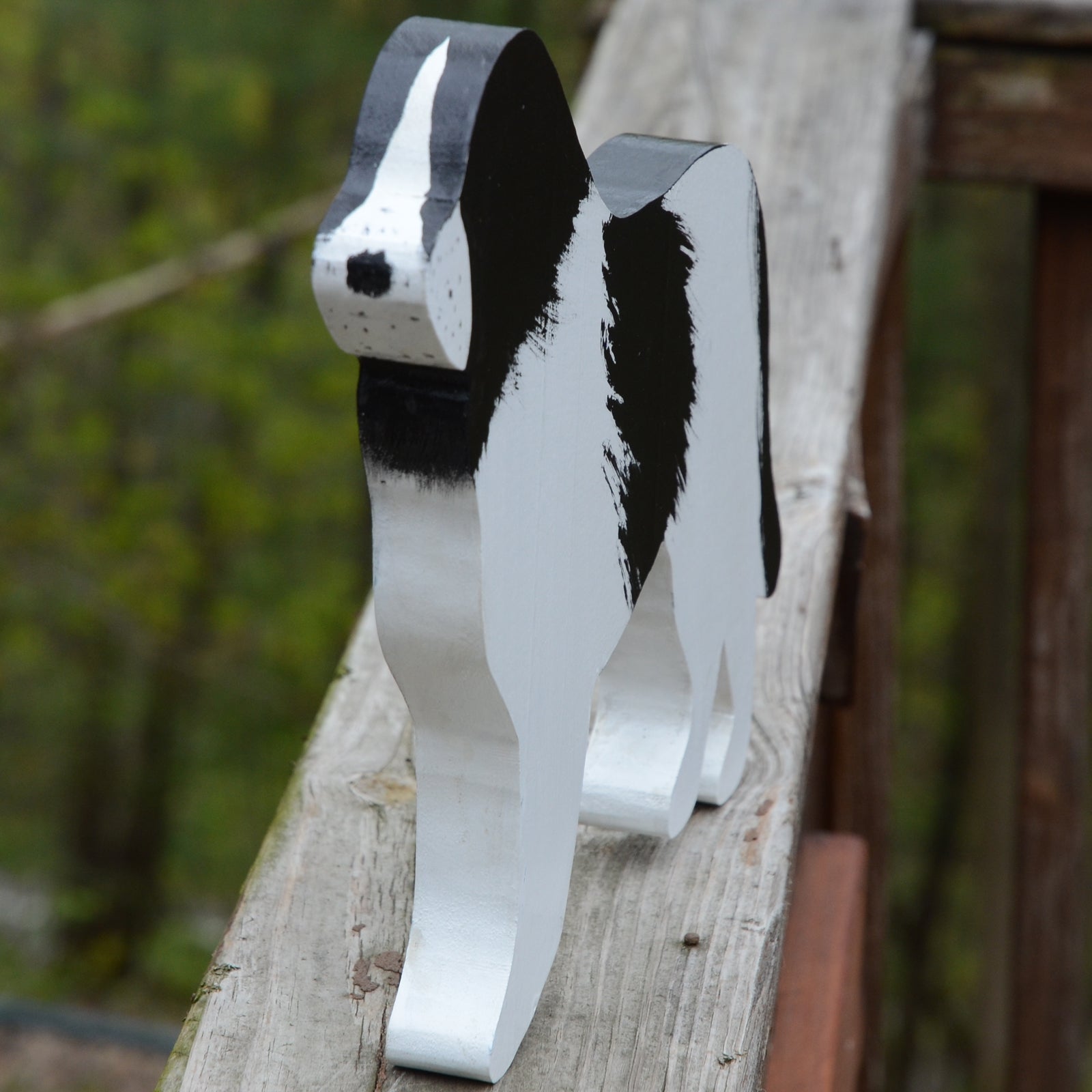 "Folk Art - Hanging Newfoundland Dog"