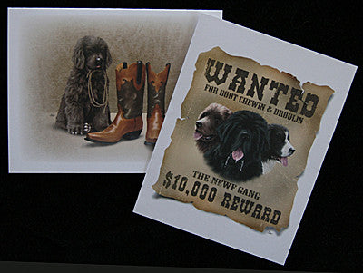 Puppy & Wanted Blank Note Card Pack