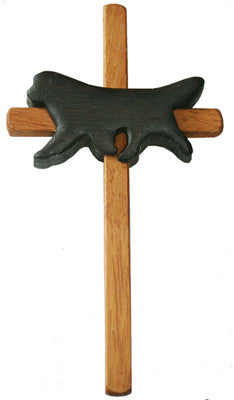 Handcrafted Newf Sympathy Cross